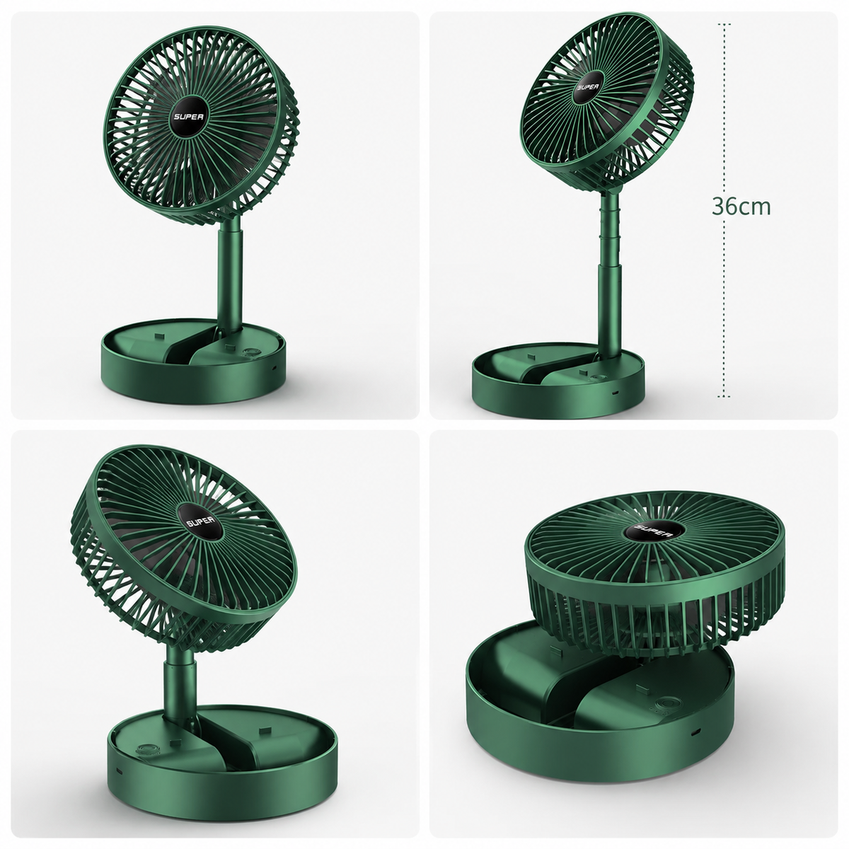Portable Rechargeable Table Fan – 2100 RPM