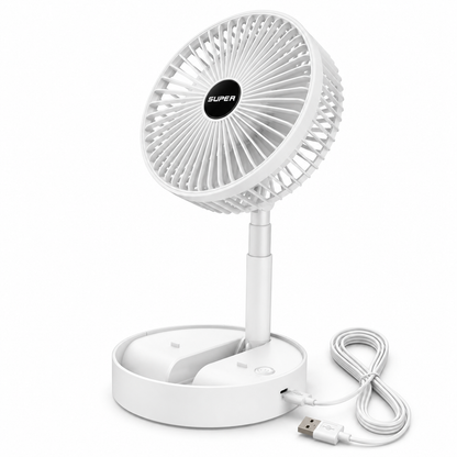 Portable Rechargeable Table Fan – 2100 RPM
