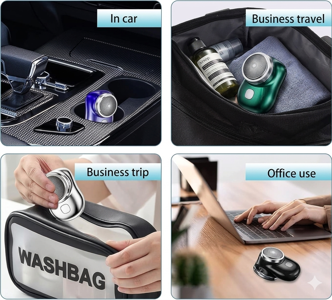 Mini-Shave Portable Electric Shaver, 2023 New Upgrade Mini Electric Razor Shavers for Men