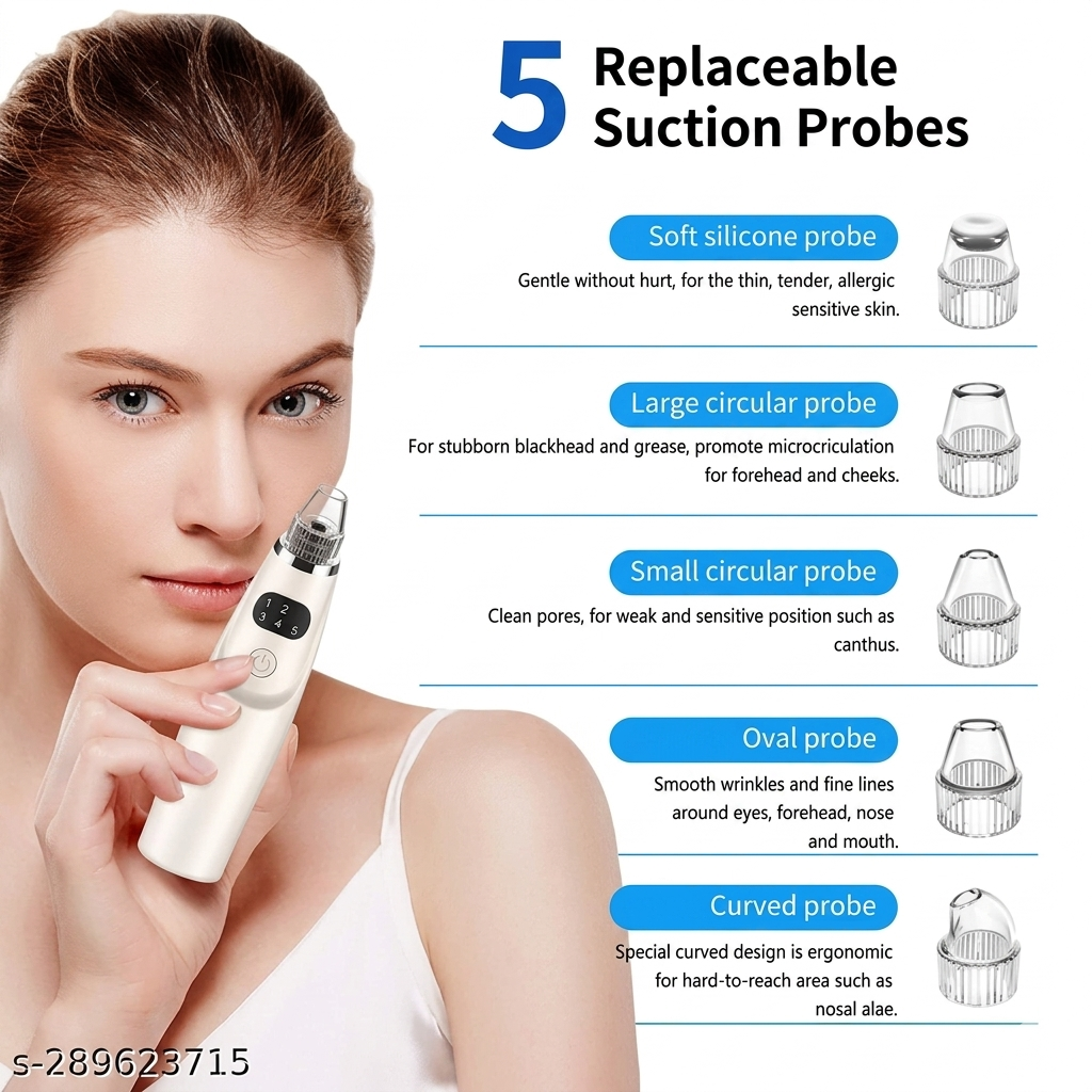 Derma Suction 4-in-1 Multi-Function Blackhead & Acne Remover Vacuum