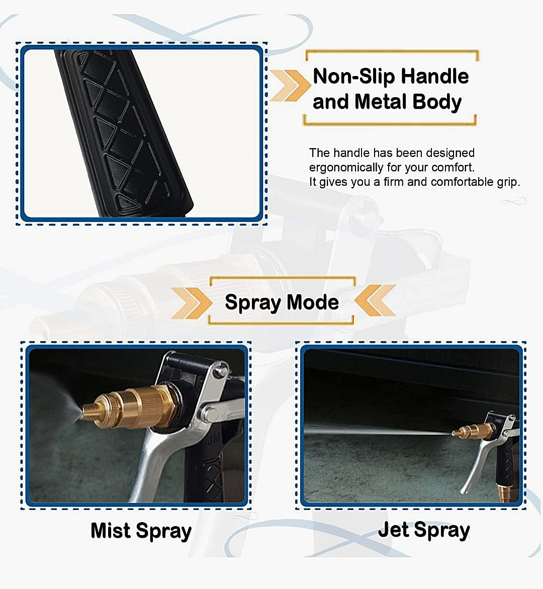 Metal Trigger Brass Nozzle Water Spray Gun