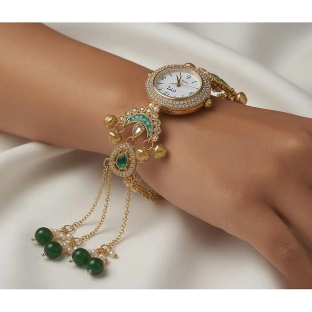 Luxury Boho Bracelet Watch for Women | Gold Plated Tassel Watch | Perfect Gift