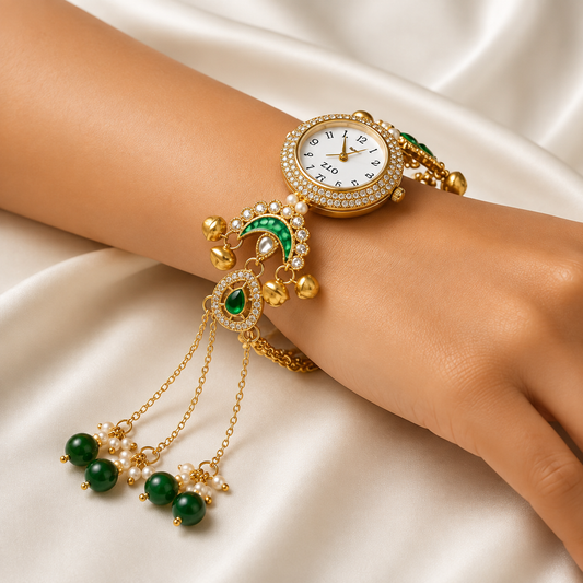 Luxury Boho Bracelet Watch for Women | Gold Plated Tassel Watch | Perfect Gift