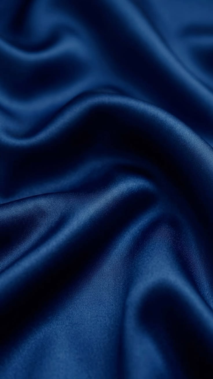 Blue Premium Satin Elastic Fitted Sheets with 2 Pillow Covers