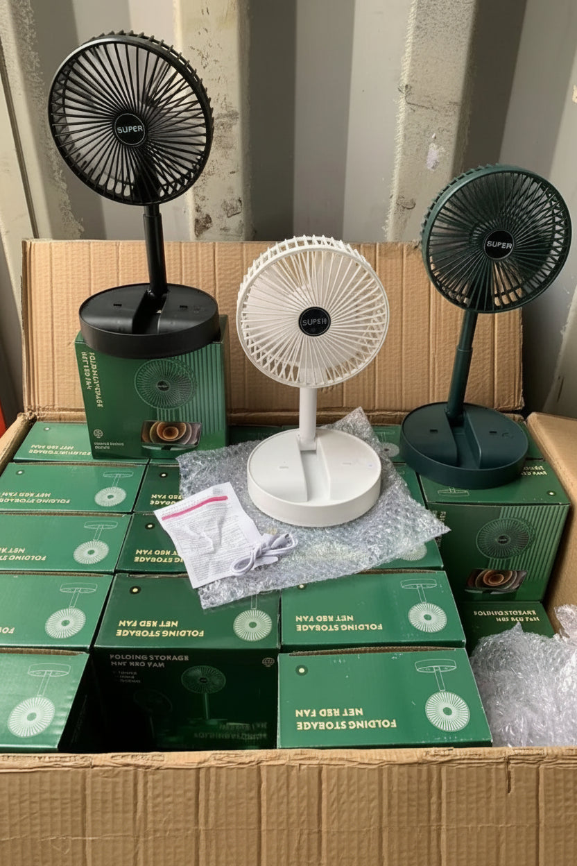 Portable Rechargeable Table Fan – 2100 RPM