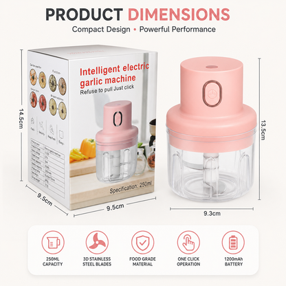 Electric food chopper wireless