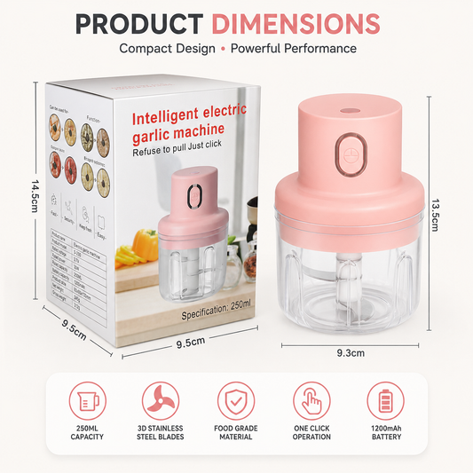 Electric food chopper wireless