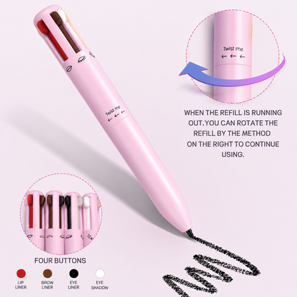 4-in-1 Makeup Pen – Lip, Brow & Eyeliner