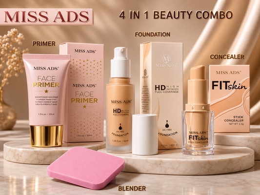 MISS ADS COMBO (FOUNDATION, BLENDER, PRIMER, CONCEALER)