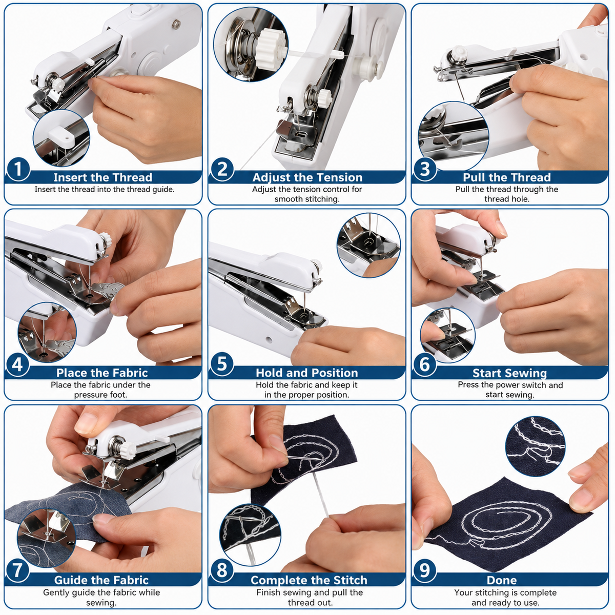 Electric Handy Stitch Mini Hand Sewing Machine