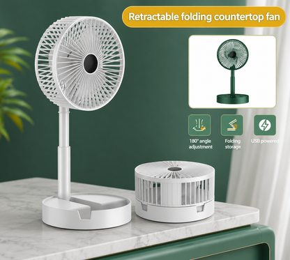 Portable Rechargeable Table Fan – 2100 RPM