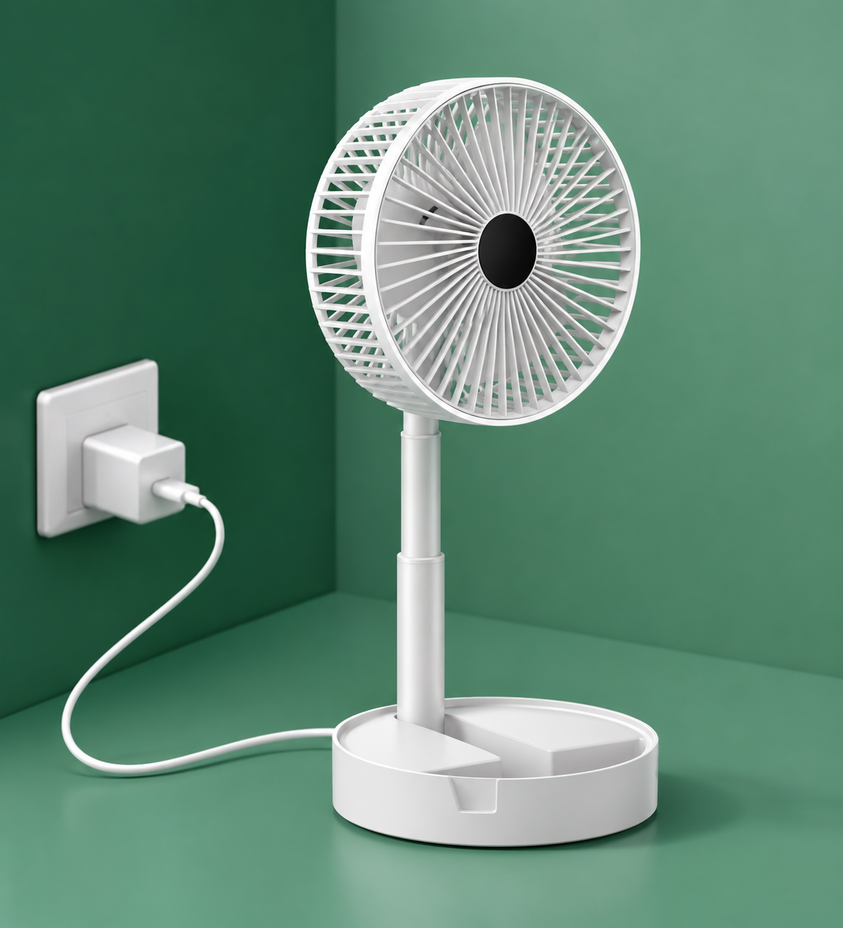 Portable Rechargeable Table Fan – 2100 RPM