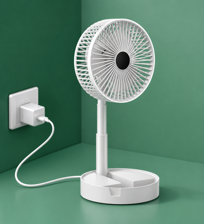 Portable Rechargeable Table Fan – 2100 RPM