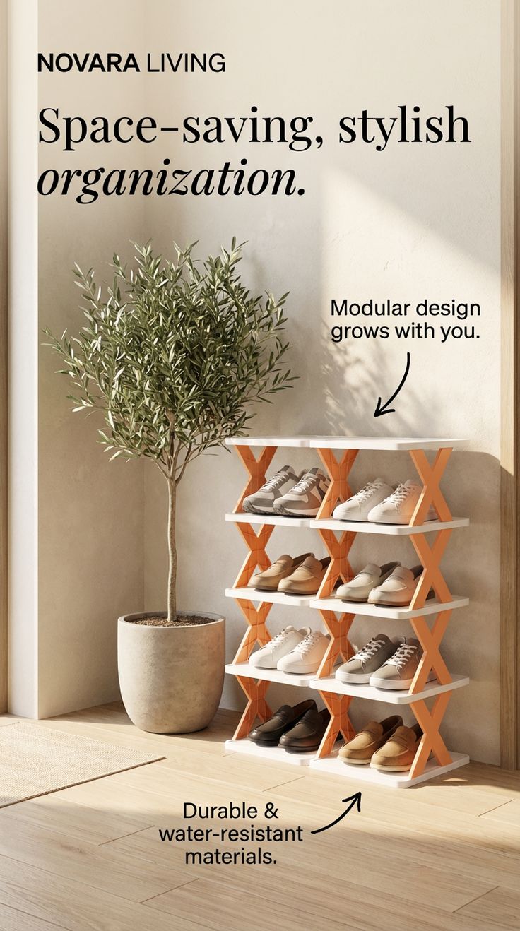 👟 Foldable Shoe Rack