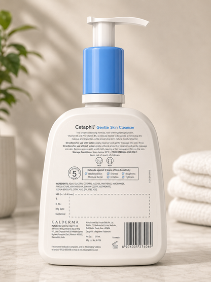 Cetaphil Cleanser + Lotion for Sensitive Or Dry Skin